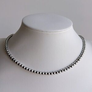 88.  Silver tone Czech glass